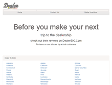 Tablet Screenshot of dealer500.com